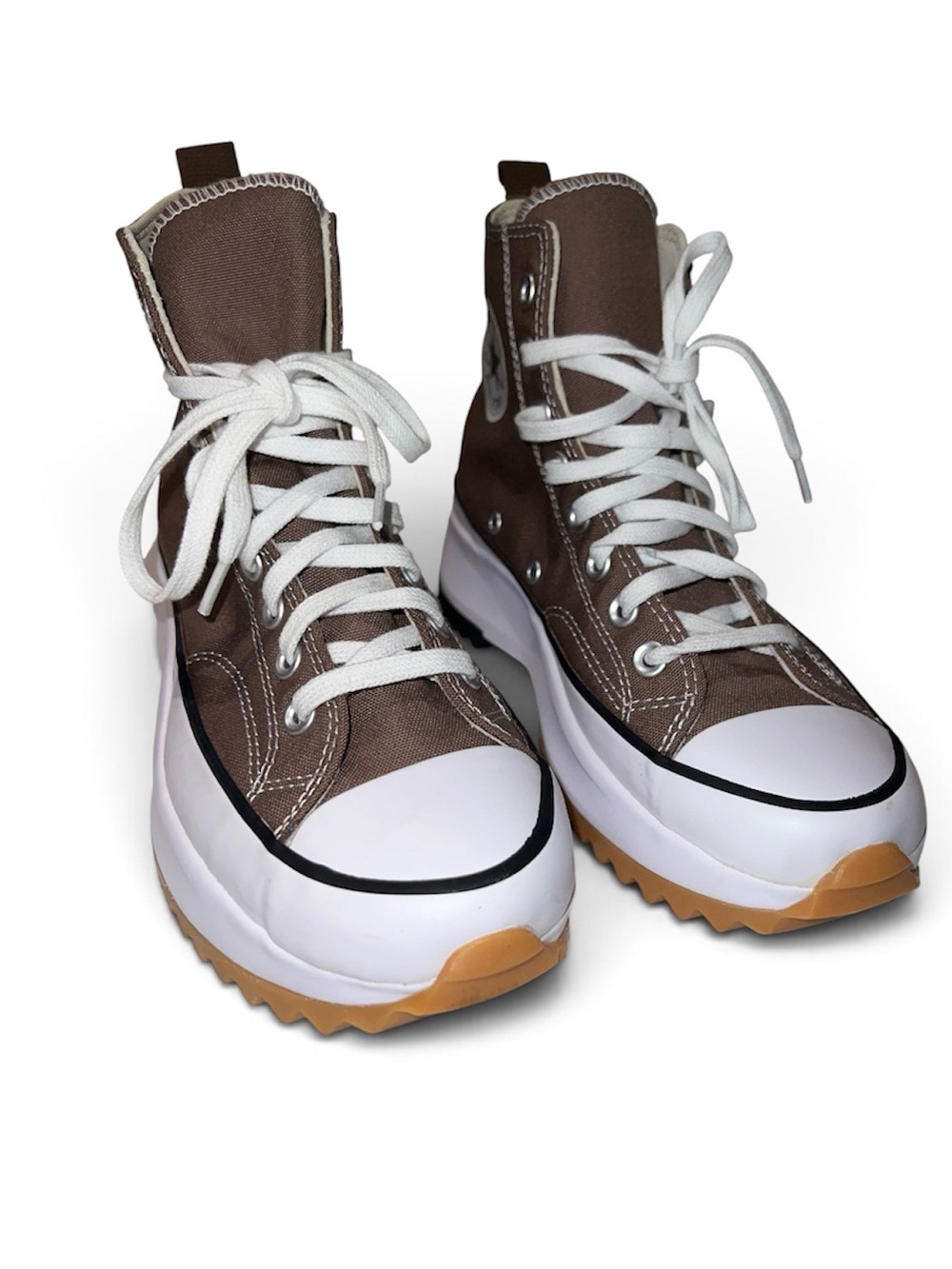 Converse Run Star Hike Platform High Top Sneakers Brown Sz W 8.5 / M 7 - Picture 9 of 9